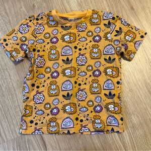 Adidas Kids' Yellow Graphic T-Shirt